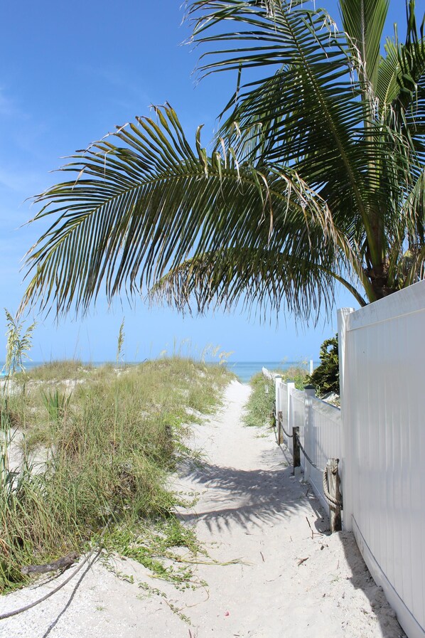 Beach nearby, white sand
