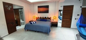 1 bedroom, in-room safe, desk, iron/ironing board - Rooftop Infinity Pool Downtown 3 block from Beach (Sayulita)