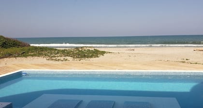 Elegant Beach Front Villa with Pool , sleeps 16