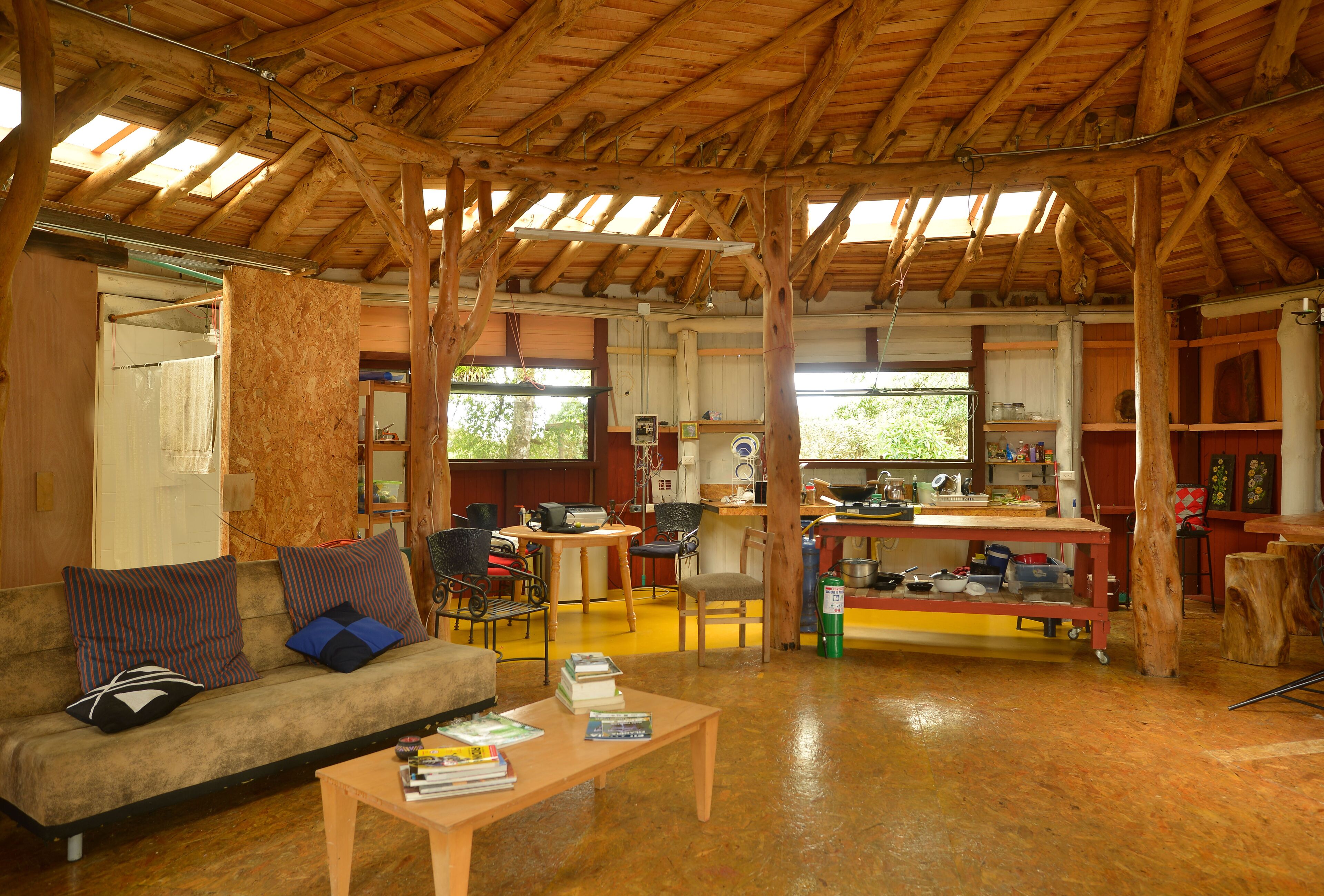 The Round cottage located in  rural Filandia.