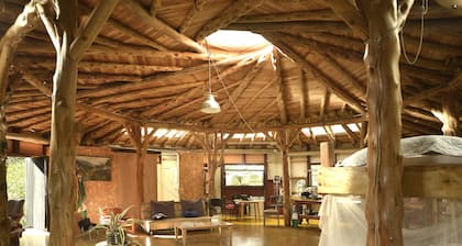 The Round cottage located in rural Filandia.