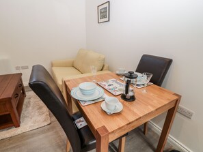 Cottage | Private kitchen | Fridge, cookware/dishes/utensils - The Old Stables (Belford)