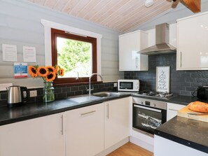 Fridge, dishwasher, electric kettle, toaster