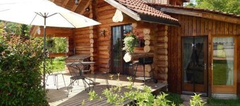 Cozy Log Chalet with Terrace, Near Alsace and Ski Resorts