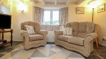 Cottage | Woonruimte | Een dvd-speler