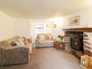 Cottage | Living room | TV - Teign Cottage (Teignmouth)