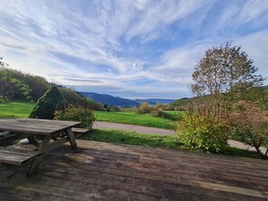 Outdoor dining - Pleasant cottage in Basse-sur-le-Rupt - 3 bedrooms, terrace, near La Bresse (Basse-sur-le-Rupt)