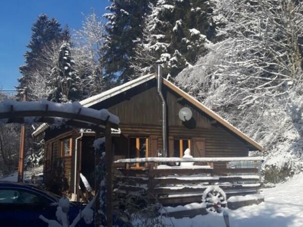 Exterior - Charming Chalet with Nature Views, Near Colmar & Gérardmer, Ideal for 4, Free WiFi (Plainfaing)