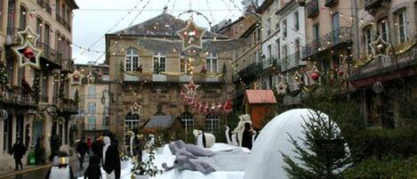 Outdoor banquet area