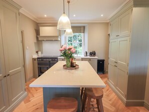 Cottage | Private kitchen | Fridge, dishwasher, cookware/dishes/utensils - High Torver House (Coniston)