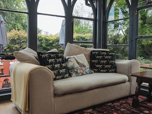 Cottage | Living area | TV, fireplace - Cwmalis Hall (Llangollen)