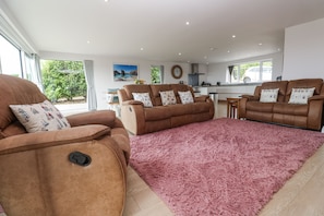 Cottage | Living area | TV, fireplace