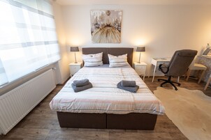 Apartamento estándar | 1 dormitorio, cortinas opacas, sistema de insonorización