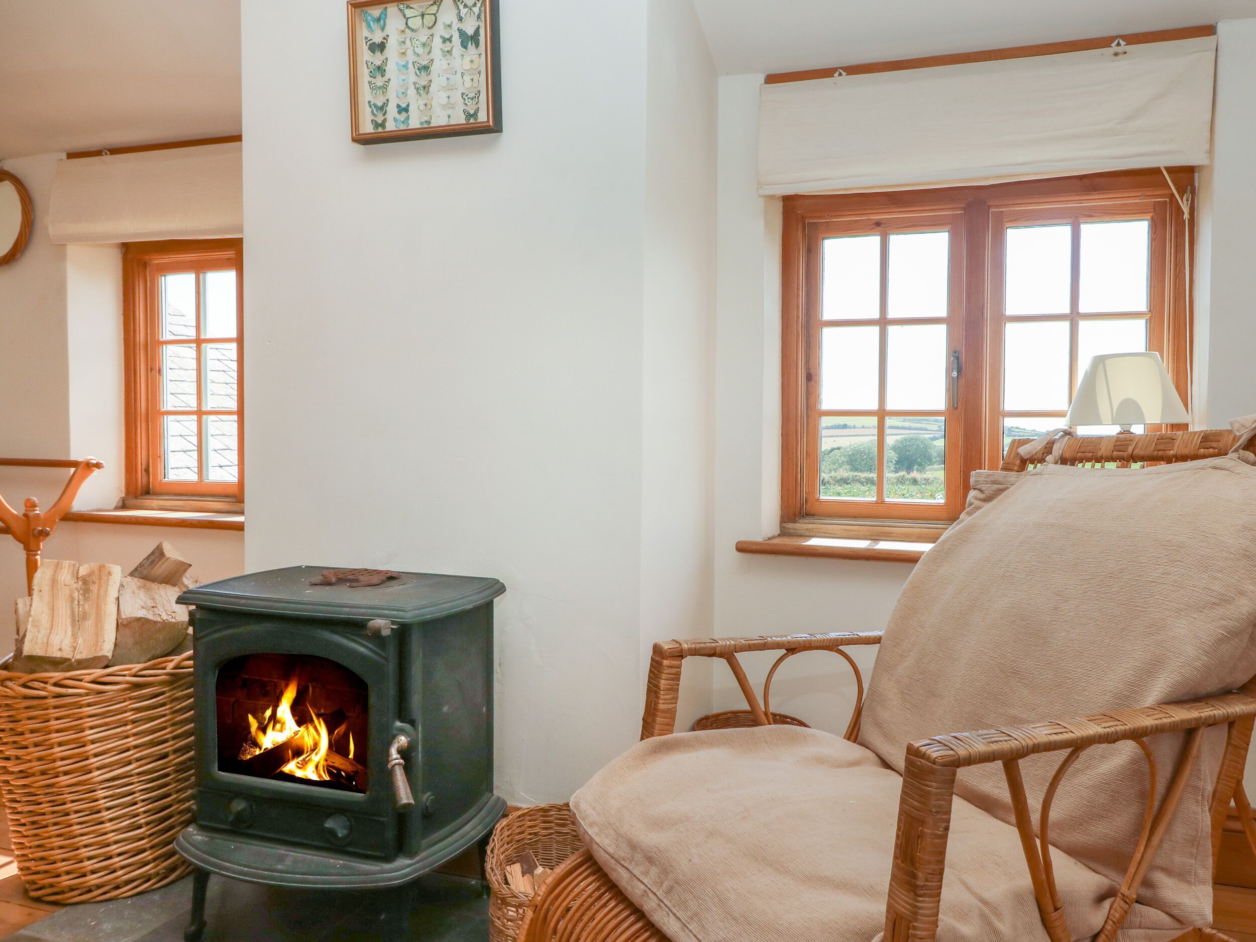 Cottage | Salle de séjour | Cheminée