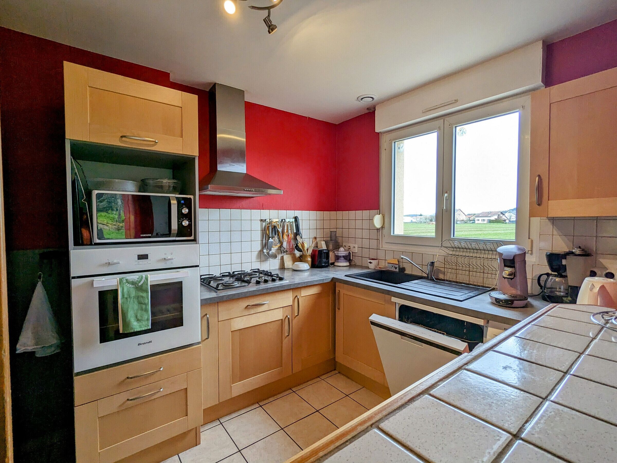 Fridge, microwave, dishwasher