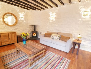 Cottage | Woonkamer | Een televisie
