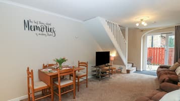 Cottage | Woonruimte | Een open haard