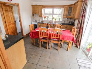 Cottage | Private kitchen | Dishwasher, cookware/dishes/utensils - Lough Mask Road Fishing Cottage (Neale)