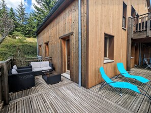 Terrace/patio - Beautiful renovated cottage near La Bresse-Hohneck with terrace and parking (La Bresse)