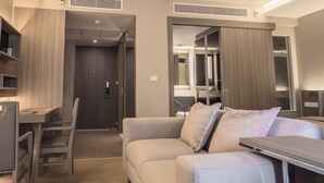 Apartamento, 1 quarto, cozinha | Área de estar