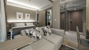 Appartement, 1 chambre, cuisine | Coin séjour