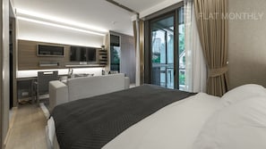 Apartment, 1 Bedroom, Kitchen