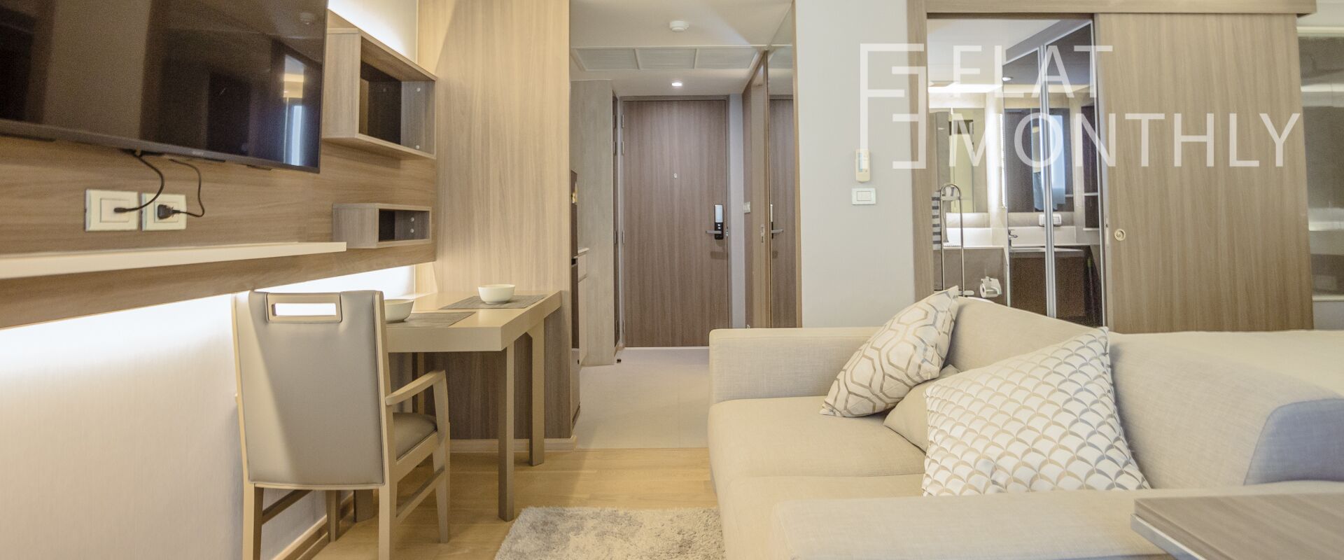 Apartment, 1 Bedroom, Kitchen | Living area