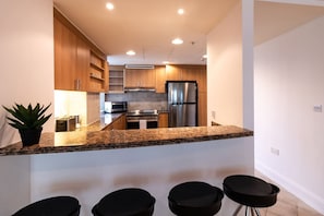 Microwave, oven, stovetop, dishwasher