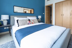 1 bedroom, laptop workspace, iron/ironing board, Internet