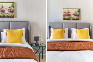 2 habitaciones y espacio para trabajar con laptop