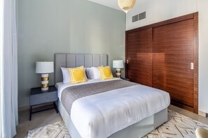 1 bedroom, laptop workspace, iron/ironing board, WiFi