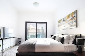 1 bedroom, laptop workspace, iron/ironing board, WiFi
