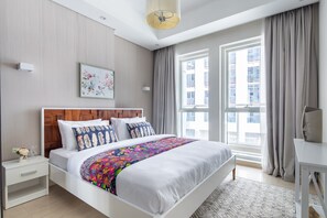 1 bedroom, laptop workspace, iron/ironing board, WiFi