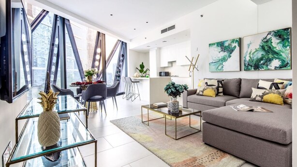 Unclassified image, 1 of 21, button - Modern + Minimalist 1BR in Burj Khalifa Boulevard! (Dubai)