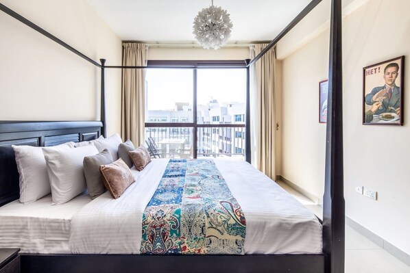 1 bedroom, laptop workspace, iron/ironing board, WiFi