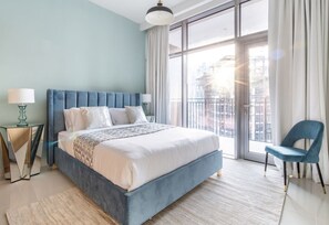 1 bedroom, laptop workspace, iron/ironing board, WiFi