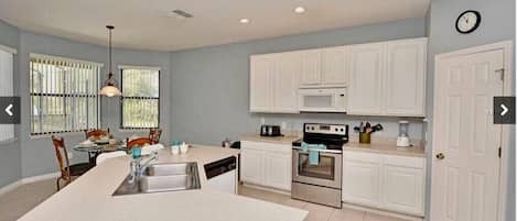House, Multiple Beds, Private Pool | Private kitchen