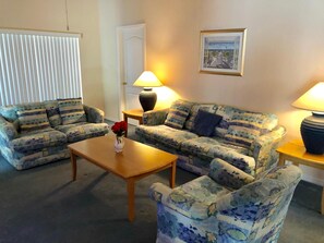 House, Multiple Beds, Private Pool | Living room | 42-inch flat-screen TV with cable channels, TV - Five Bedroom Pool Home - 893 SR - Vusa (Davenport)