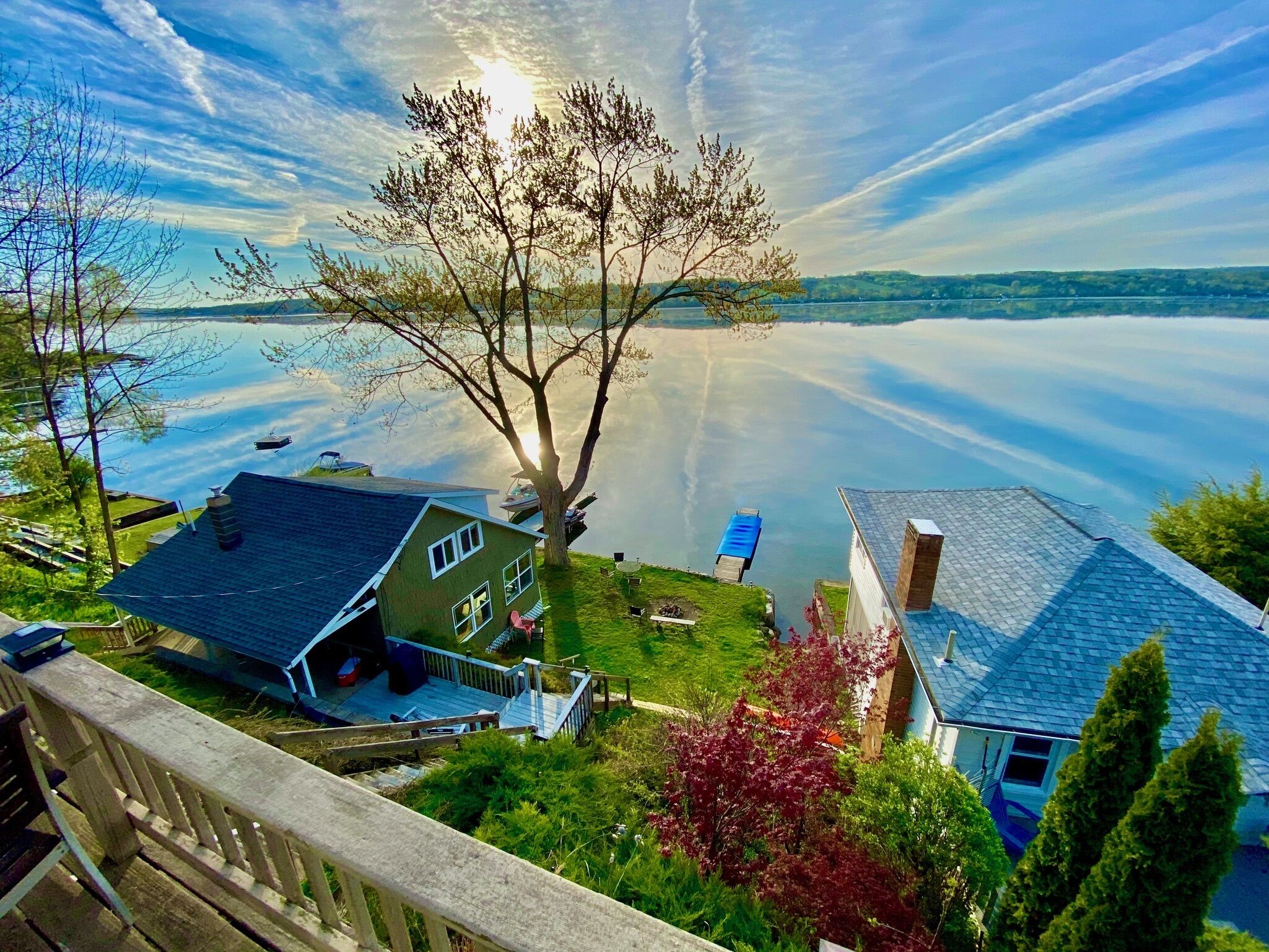 Beautiful Lakefront Property With STUNNING 180 degree lake views