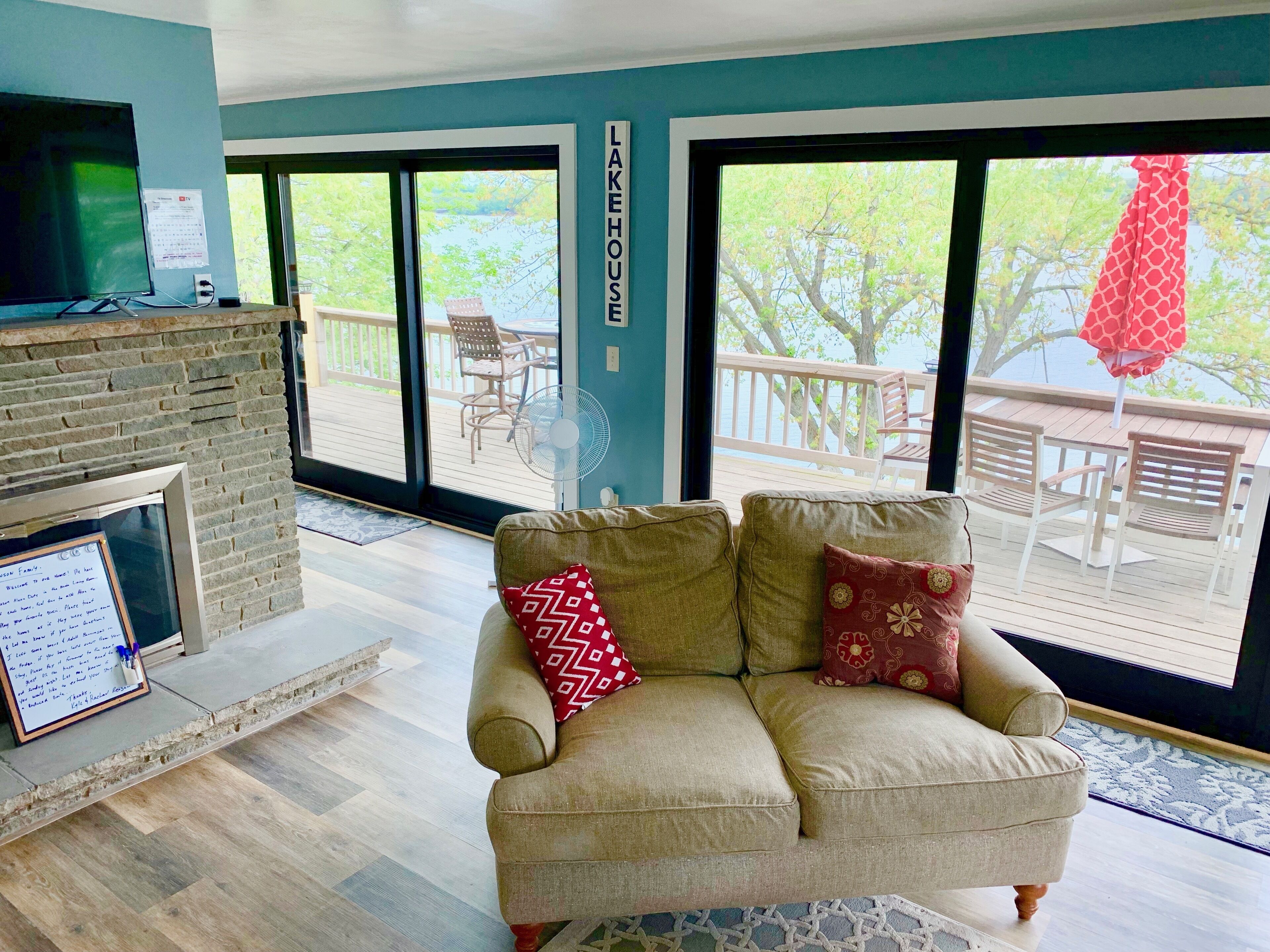 Beautiful Lakefront Property With STUNNING 180 degree lake views