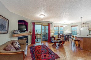 電視、壁爐、電子遊戲、DVD 播放機