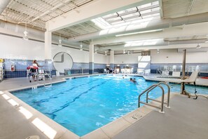 Indoor pool, a heated pool
