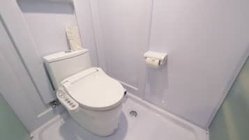 Assecador de cabells, sabatilles i và ter amb bidet electrònic