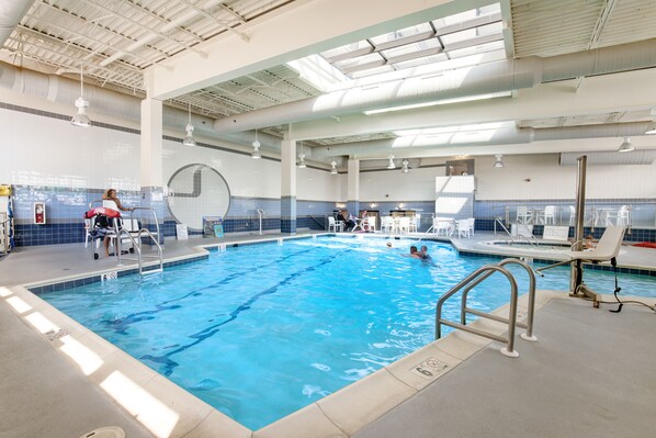 Indoor pool, a heated pool
