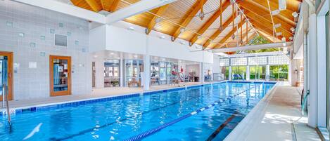 Indoor pool, a heated pool