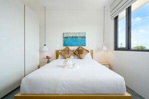 Luxury-Villa | Bettwäsche aus ägyptischer Baumwolle, hochwertige Bettwaren