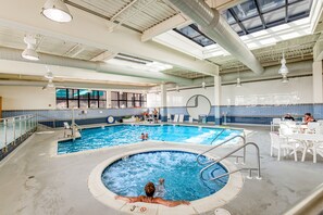 Indoor pool, a heated pool