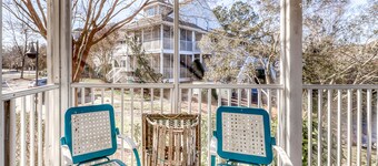 Sea Colony Tennis 1st floor condo w/ pool, shared sauna, and lake view