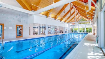 Indoor pool, a heated pool