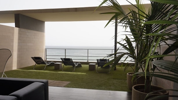 Appartamento Deluxe, 3 camere da letto, vista mare | Vista balcone